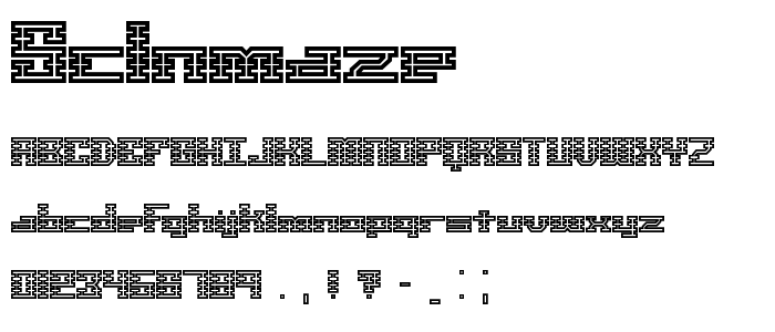 Sclnmaze font