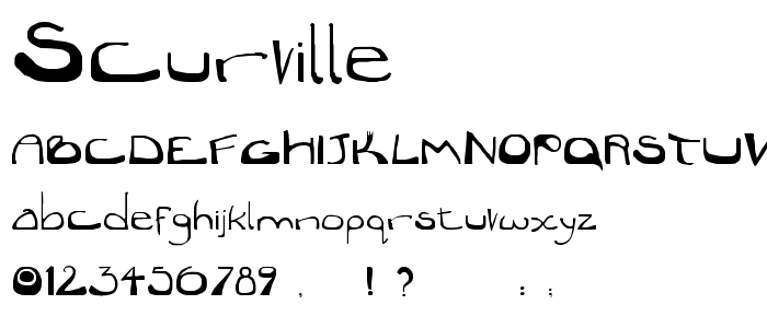 Scurville font