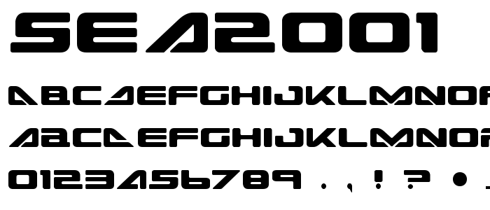 Sea2001 font