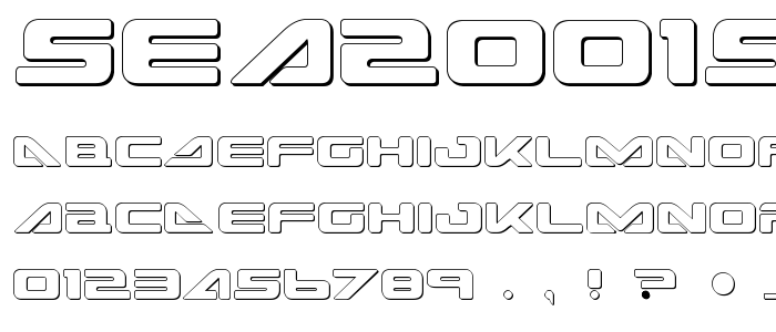 Sea2001s font