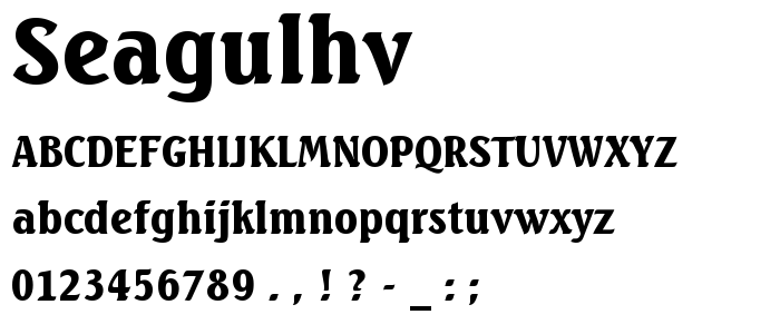 Seagulhv font