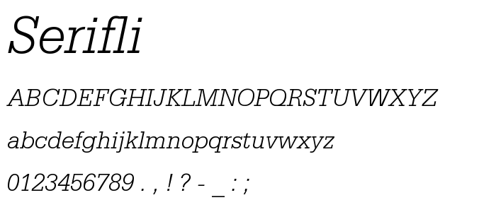 Serifli font