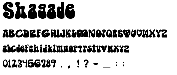 Shagade font