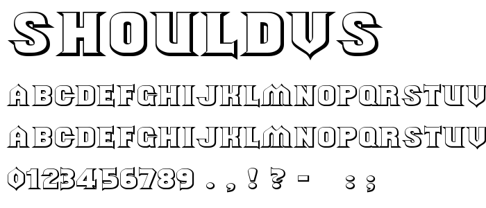 Shouldvs font