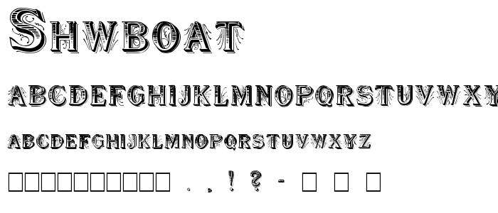 Shwboat font