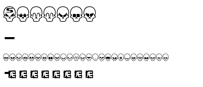Skullcap font