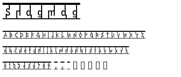 Snagmag font