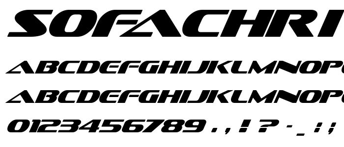 Sofachri font