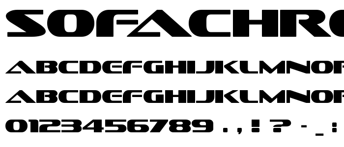 Sofachro font