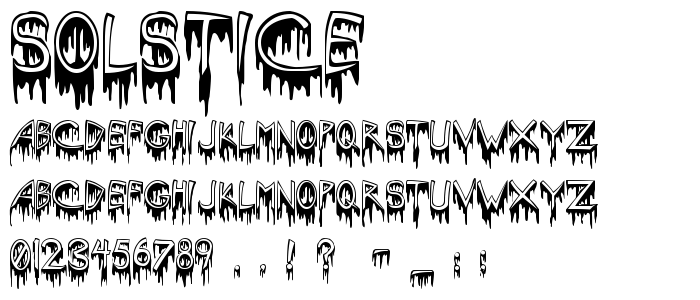 Solstice font