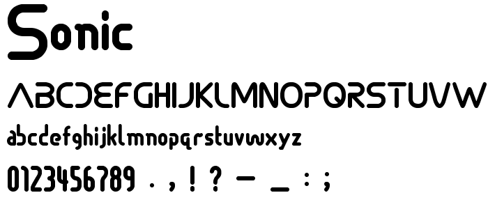 Sonic font