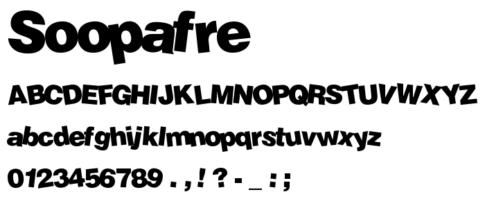 Soopafre font