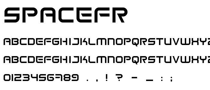 Spacefr font