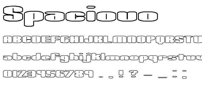 Spaciouo font