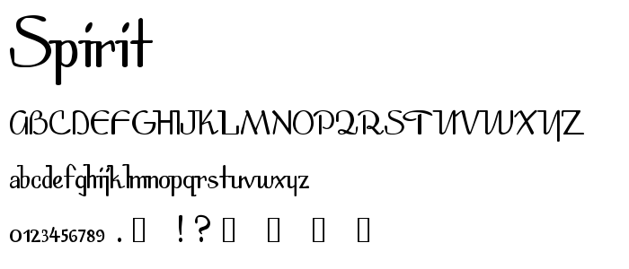 Spirit font