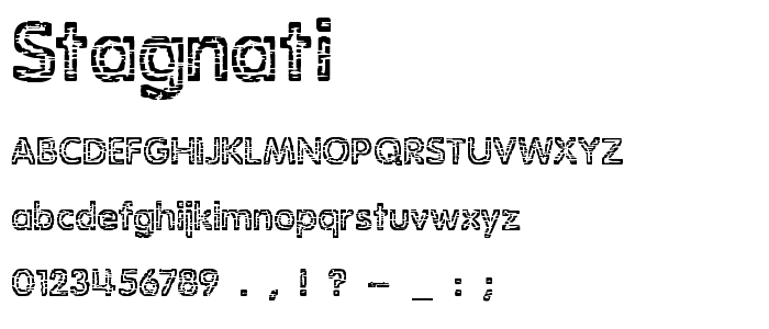 Stagnati font