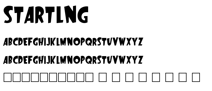 Startlng font