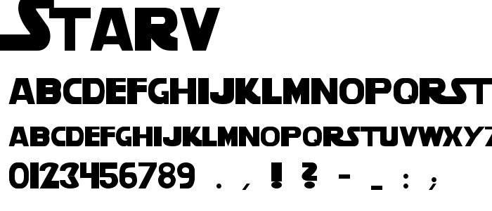 Starv font