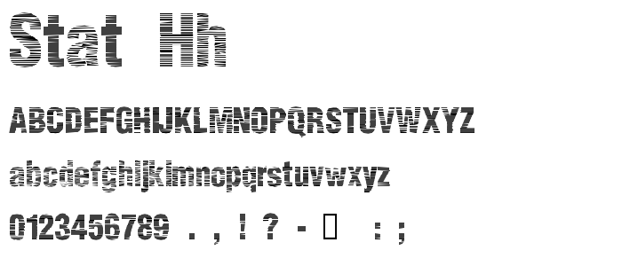 Stat_Hh font