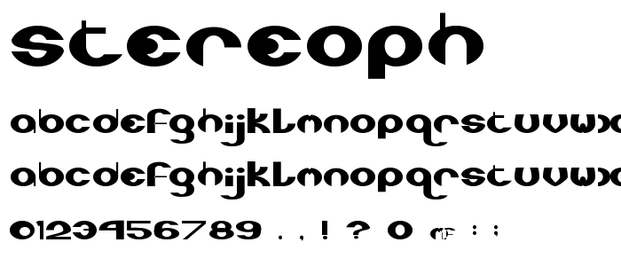 Stereoph font