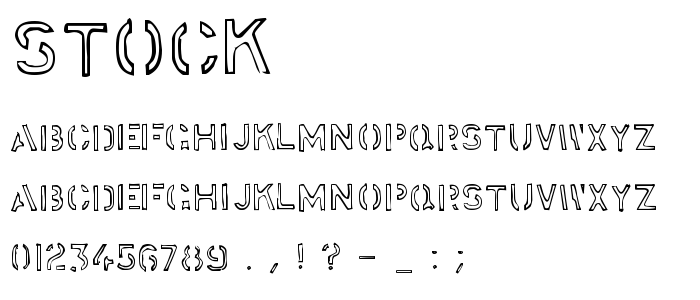 Stock font