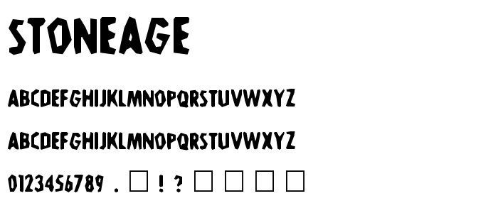 Stoneage font