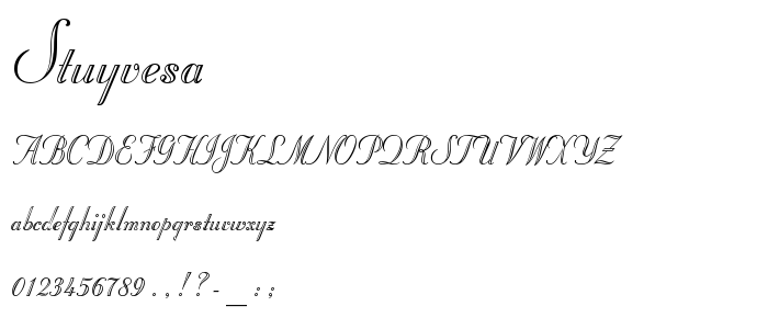 Stuyvesa font