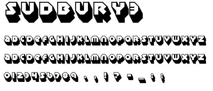 Sudbury3 font