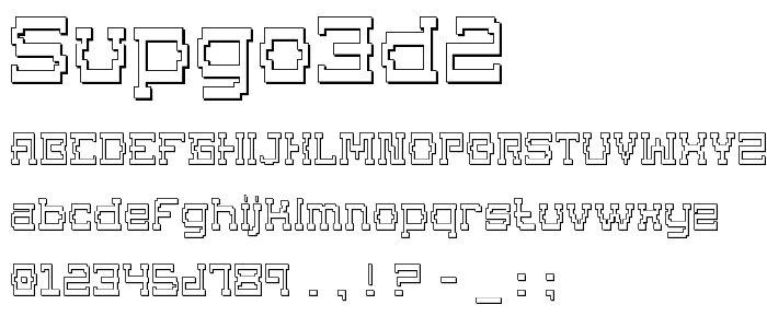 Supgo3d2 font