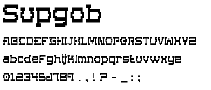 Supgob font