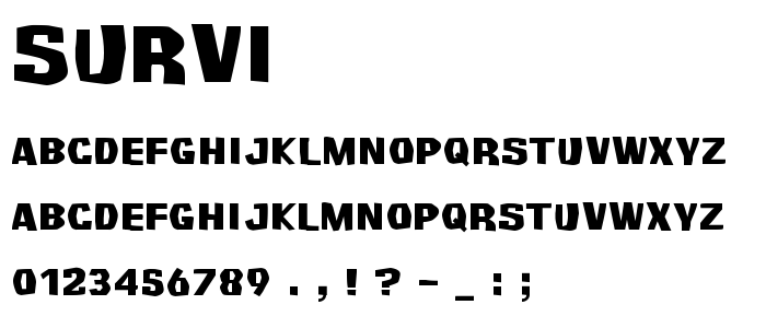 Survi font