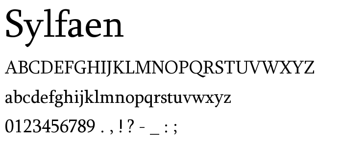 Sylfaen font