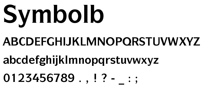 Symbolb font