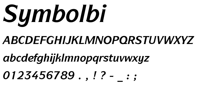 Symbolbi font