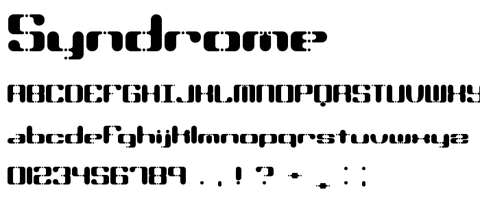 Syndrome font