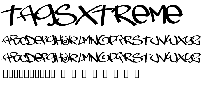 Tagsxtreme font