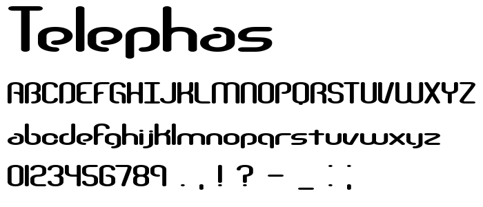 Telephas font