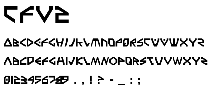 Tfv2 font