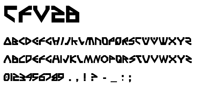 Tfv2b font