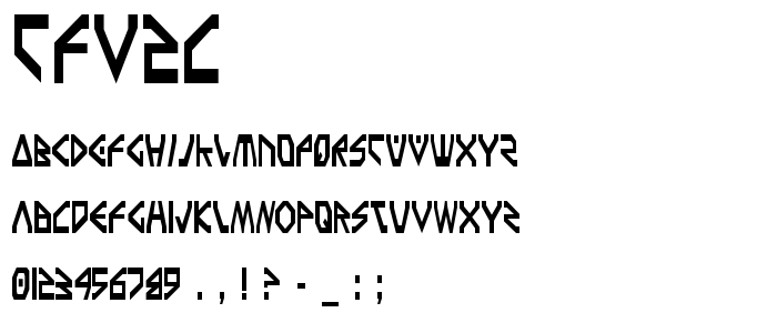 Tfv2c font