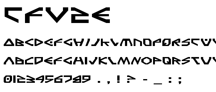 Tfv2e font