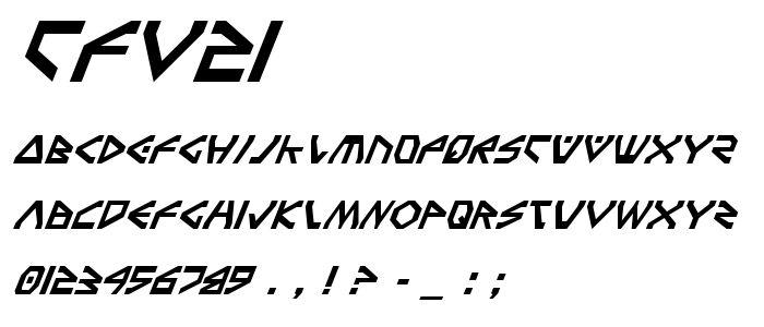 Tfv2i font