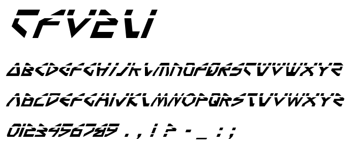 Tfv2li font