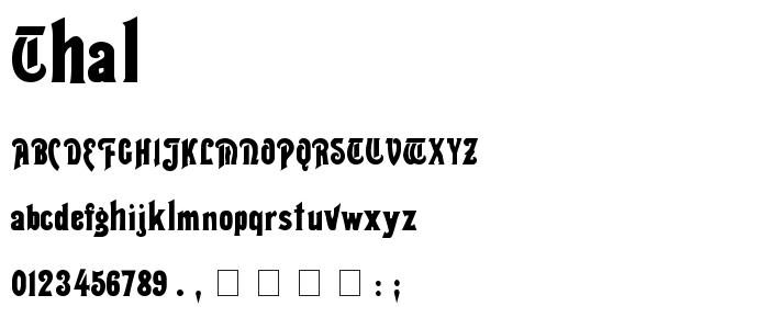 Thal font