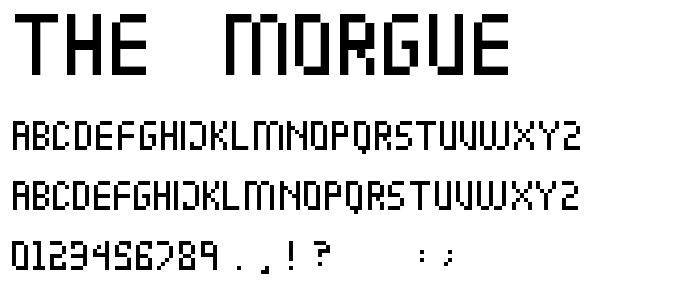 The__Morgue font