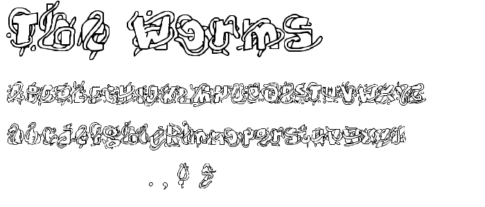The_Worms font