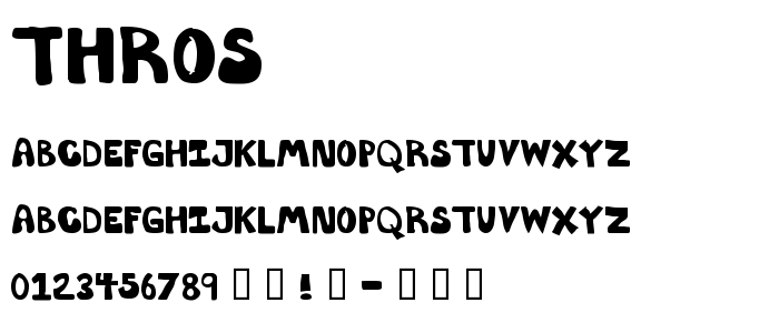 Thros font