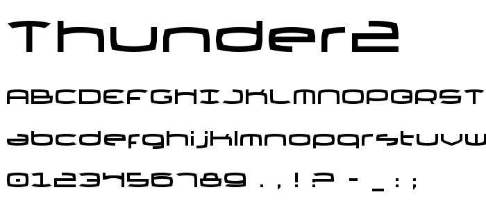 Thunder2 font