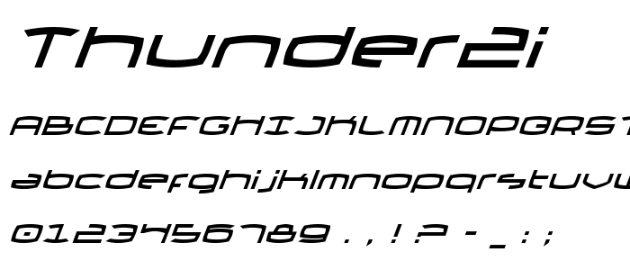 Thunder2i font