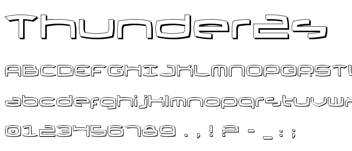 Thunder2s font